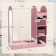 image 7 of AIYAPLAY Kids Clothes Rail with Storage Shelf, Boxes, Mirror, White 