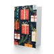 image 2 of Wrapped Gifts Present Pine Leaf Fun Xmas Art Blank Christmas Card