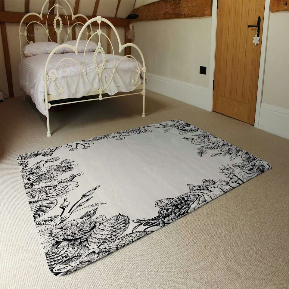 image 1 of Hand Drawn Roses (Rug) Multi | Medium: 80x150cm