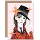 image 1 of Musical Icon Prince Pop MJ Art Blank Just to Say Card