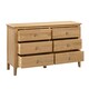 image 2 of Premium Oakmere 6 Drawer Wide Chest - Oak