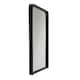image 5 of Fine Decor MR3712W Brice Black Metal Framed Mirror, Black Black