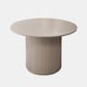 image 3 of OHS Madison Ribbed Round Dining Table Wood Effect