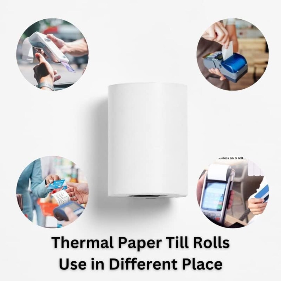 image 1 of Straame Pack of 50, 57x40mm Thermal Till Rolls