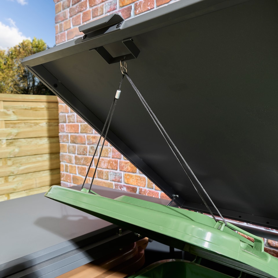 image 1 of Rowlinson Chelsea Triple Bin Store - Anthracite