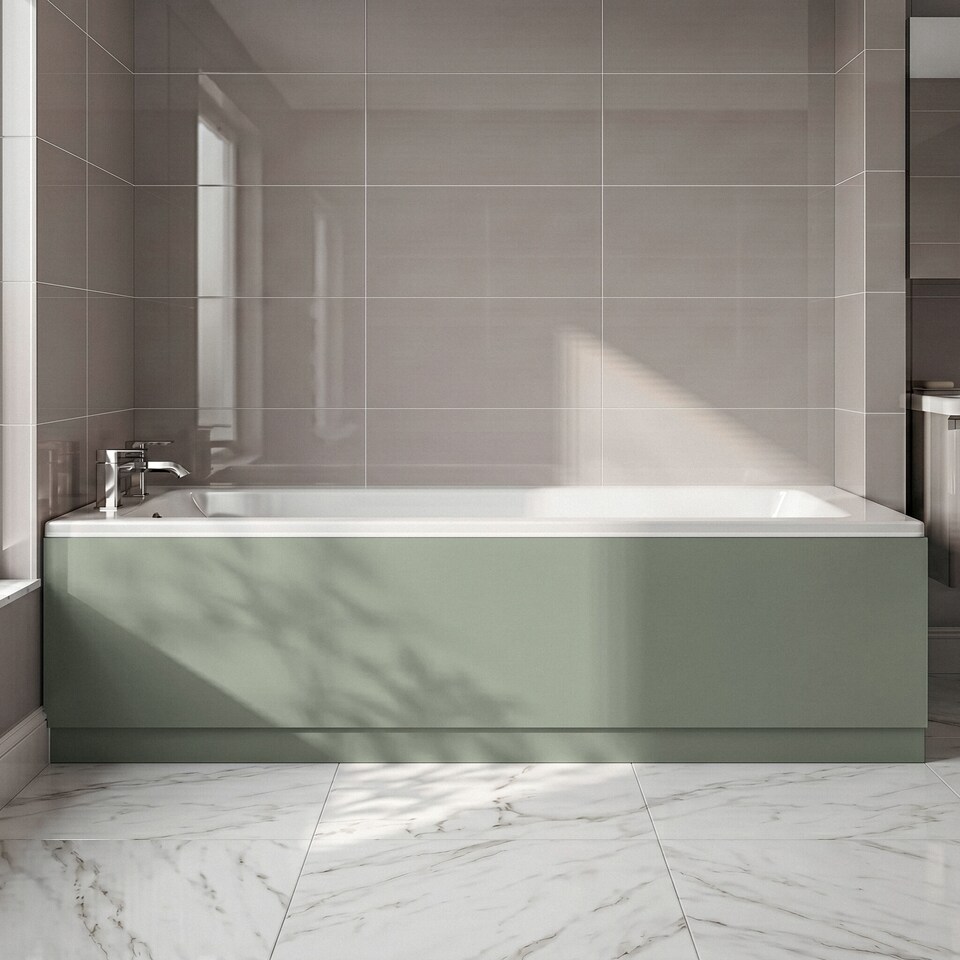 image 1 of Balterley Bath MDF Front Panel & Plinth | Green | Satin Green | 1