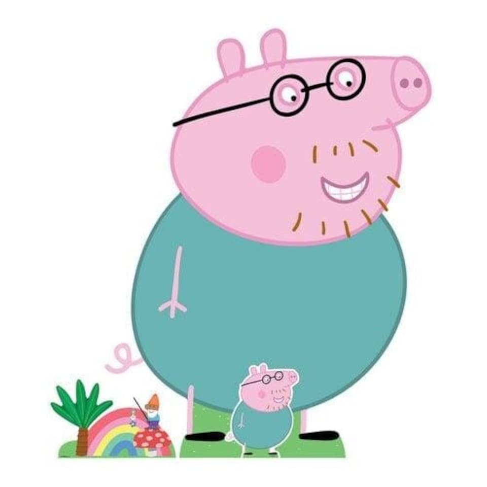 image 1 of Daddy Pig (Peppa Pig) Cardboard Cutouts Decoration Pack