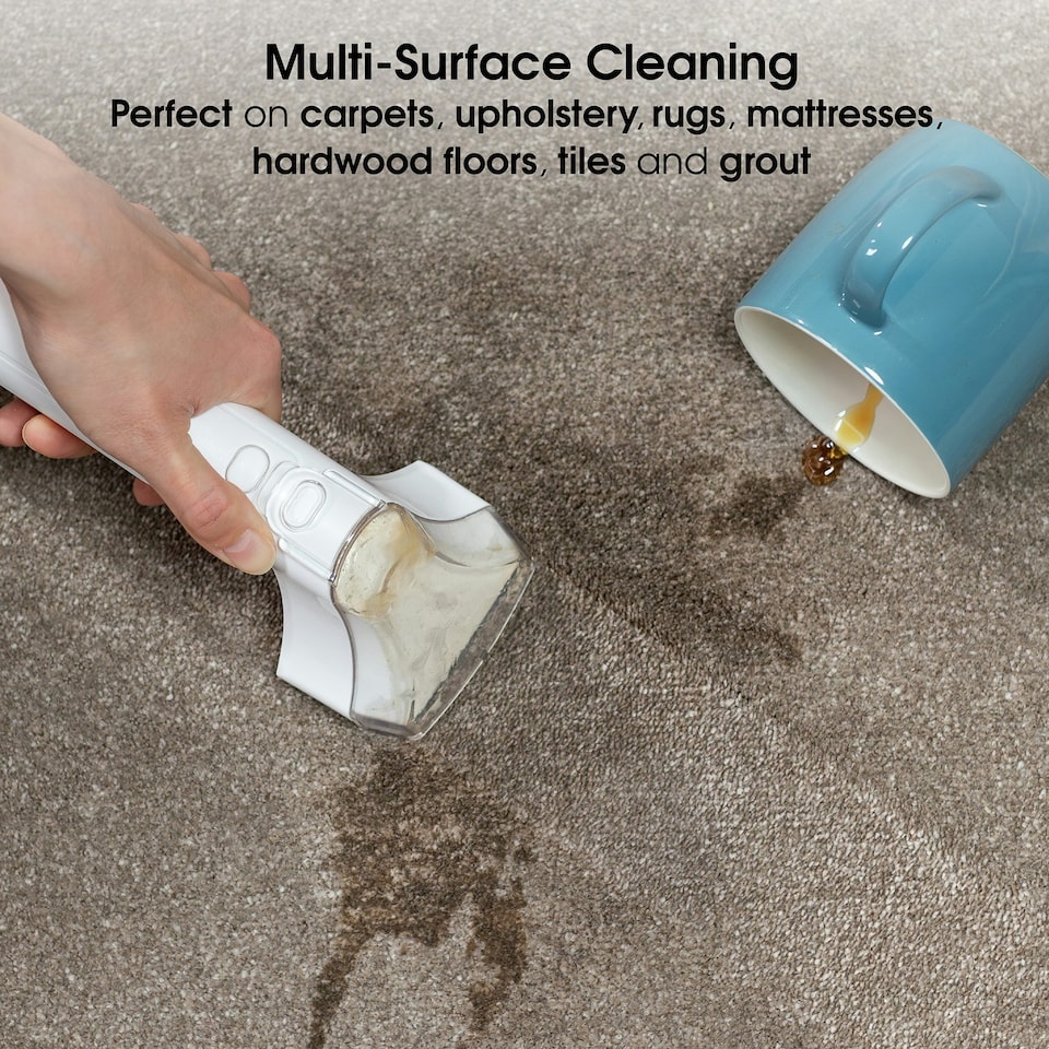 image 1 of Abode ASC24C Carpet Cleaner 800ml Water Tank Spot Cleaner & Stain Remover White