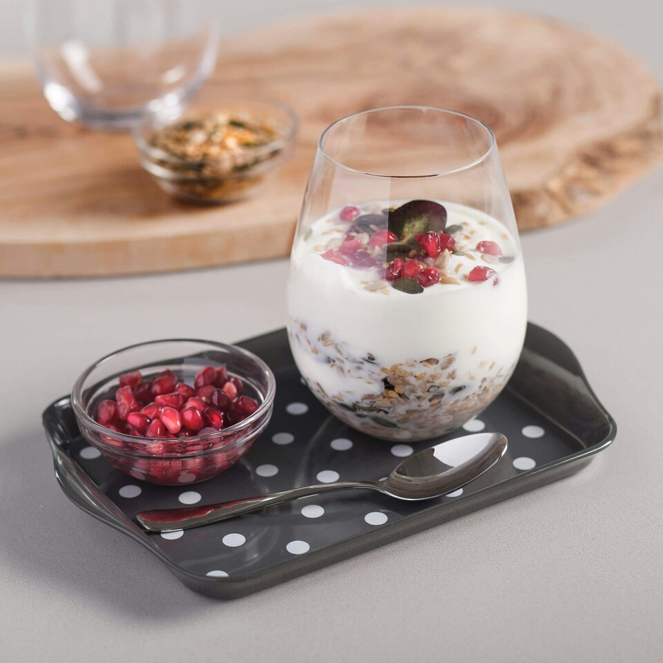 image 1 of Melamine Dotty Tray, Mini Green | Sage Green