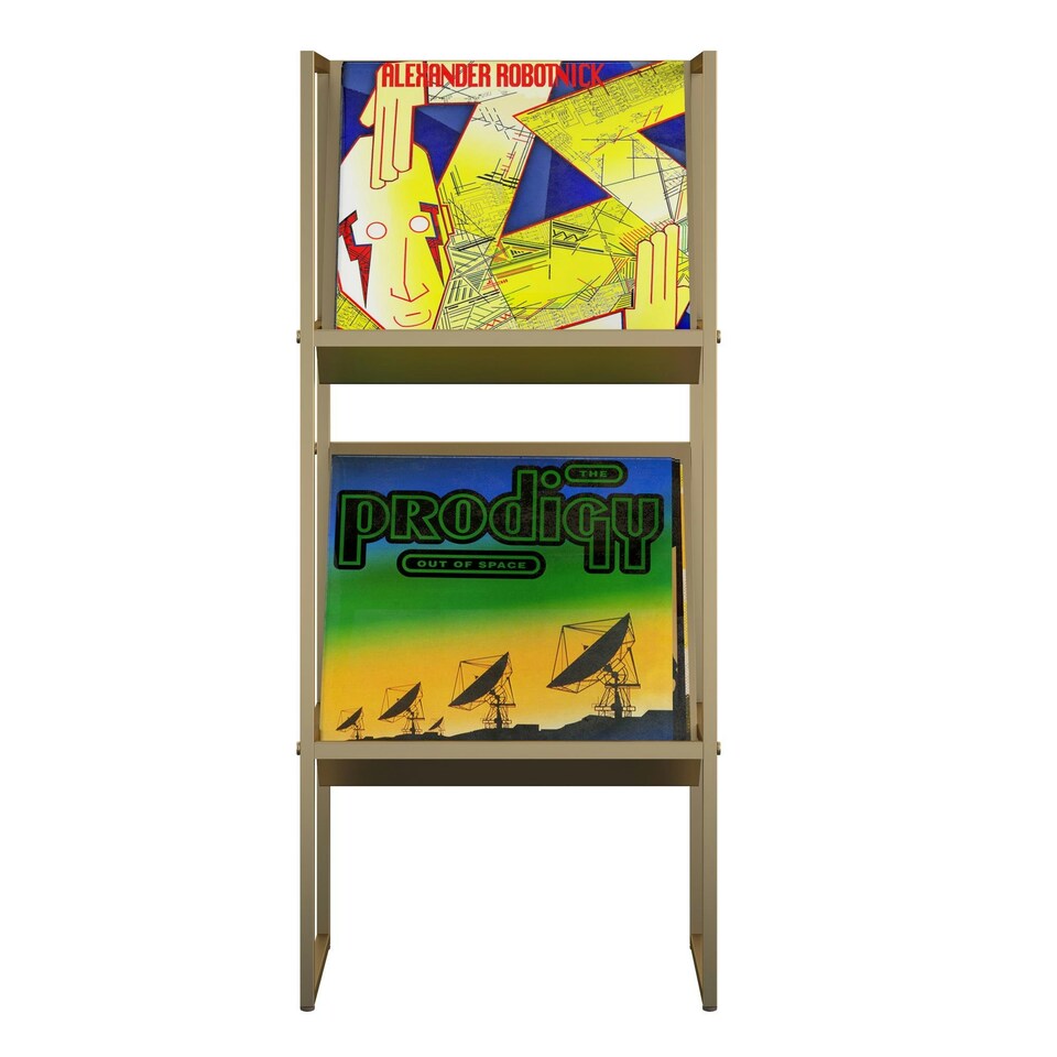 image 1 of NG Helix Vinyl Record Storage Gold