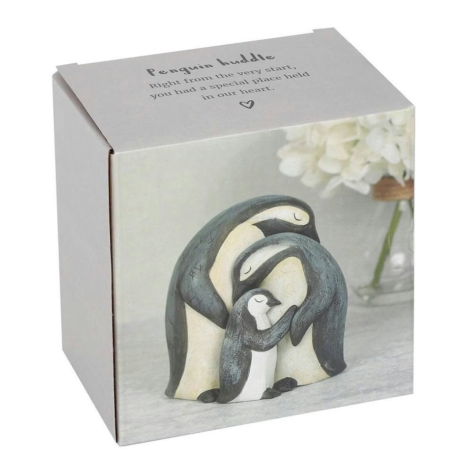 image 1 of Something Different Penguin Family Ornament - Grey/White - One Size