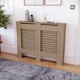 image 7 of Vida Designs Milton Radiator Cover MDF Slatted Cabinet, Unfinished, 111cm