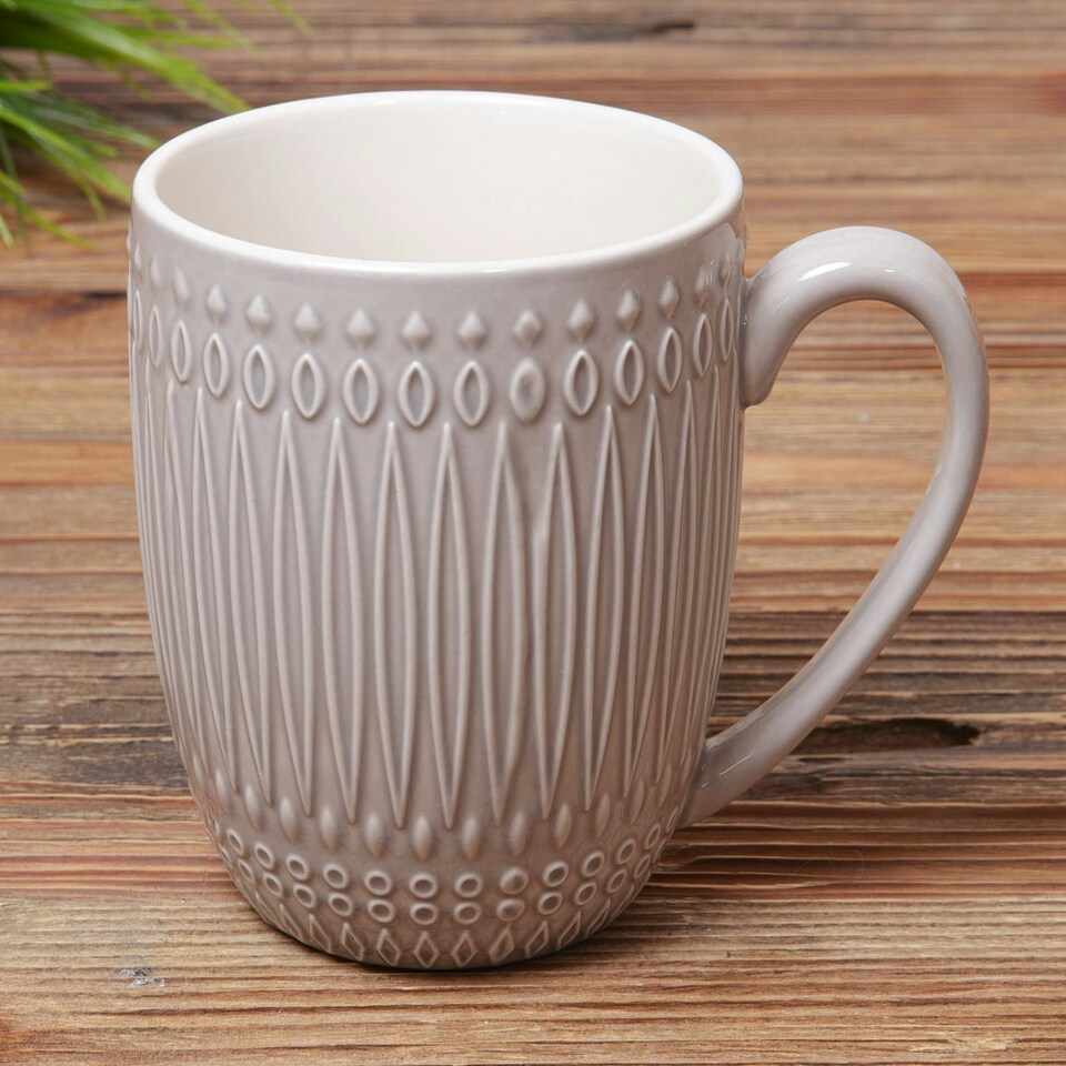 image 1 of Set of Coffee Mugs Multi | Blue, Grey, Black