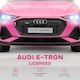 image 3 of HOMCOM Audi E-tron Licensed 12V Kids Electric Ride on, Electric Car for Kids, with Parental Remote, Music Lights MP3, Suspension Wheels, for 3-5 Years, Pink | Pink