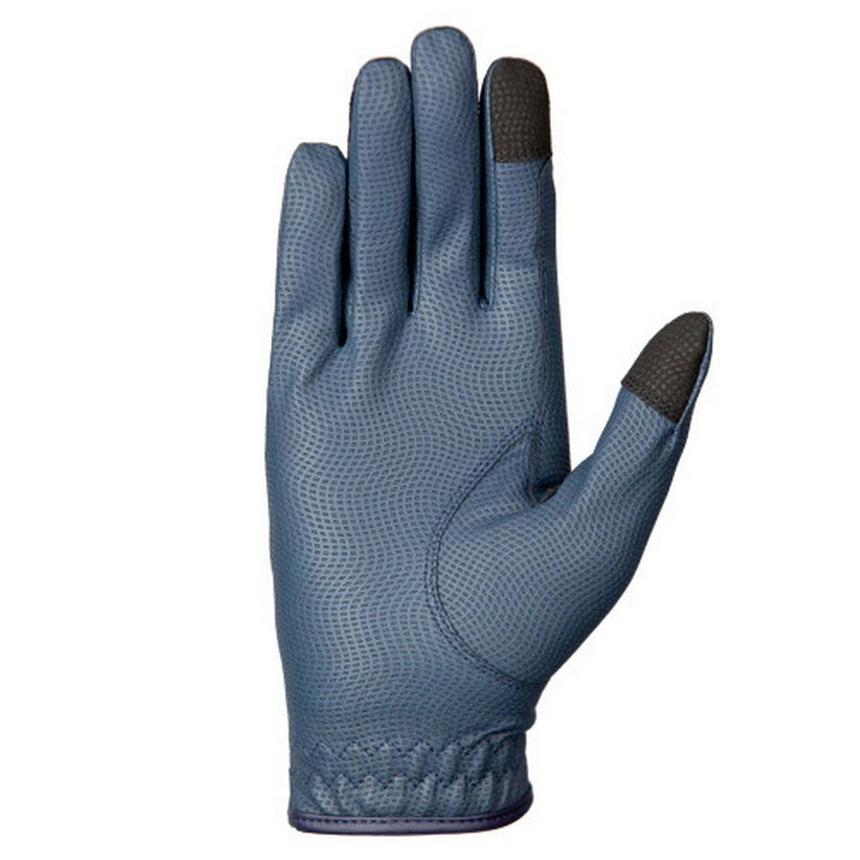 image 1 of Hy Womens/Ladies Sparkle Riding Gloves - Navy - XS Blue | XS