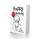image 2 of Lovely Niephling Stick Figure Red Balloon Birthday Card