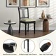 image 9 of COSTWAY Set of 2 Wooden Dining Chairs Kitchen Accent Chair Black