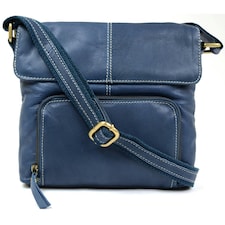 Soft Leather Shoulder / Cross Body Bag Blue | Blue