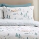 image 2 of D & D Ski Village Duvet Cover Set Natural