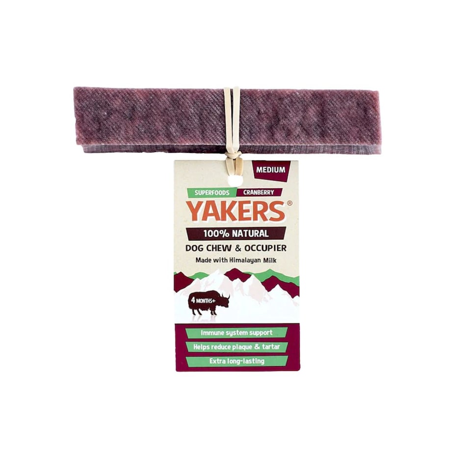 image 1 of YAKERS Cranberry Natural Himalayan Dog Chews - Pack of 2 (Medium)