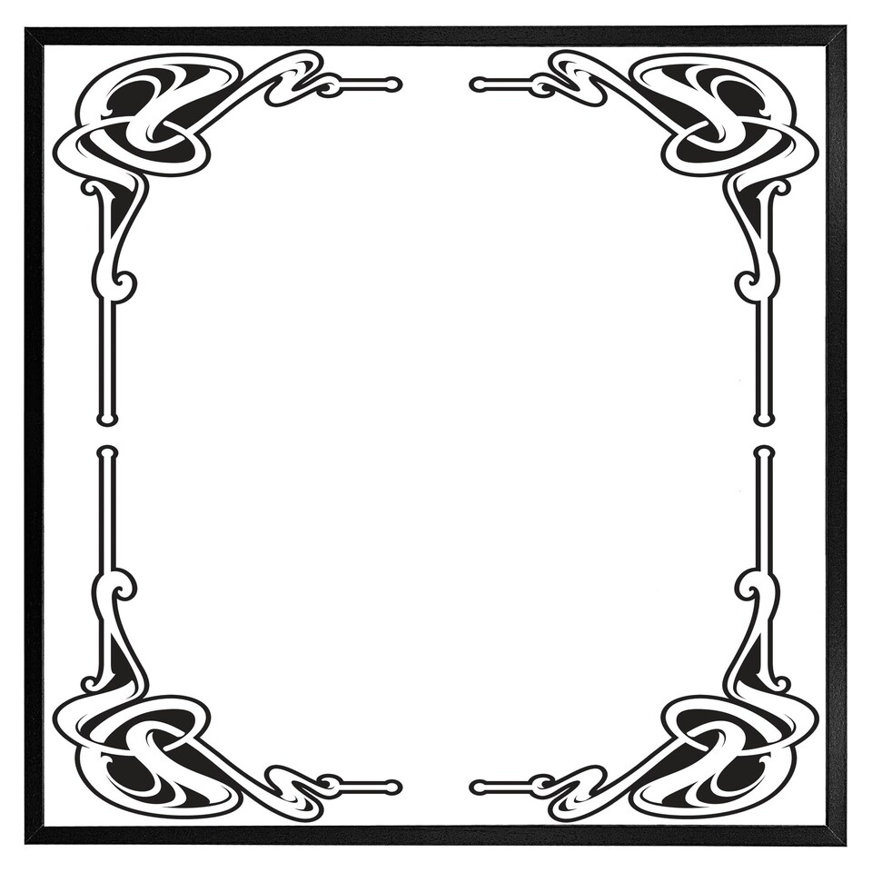 image 1 of Decorative border (Picture Frame) Black | XL