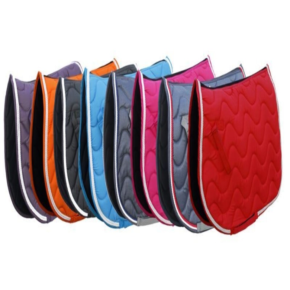 image 1 of Rhinegold Wave Saddle Pad Multi | Size: Full
Colour: Plum