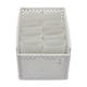 image 1 of Living and Home Plastic Stackable Clothes Storage Basket Organizer | White