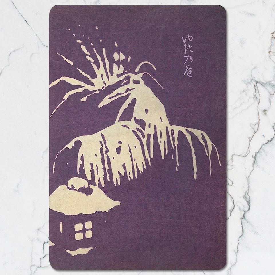 image 1 of Set Of 12 Placemats And Coasters 11x8 And 3.7In Designer Artwork Wood Bottom