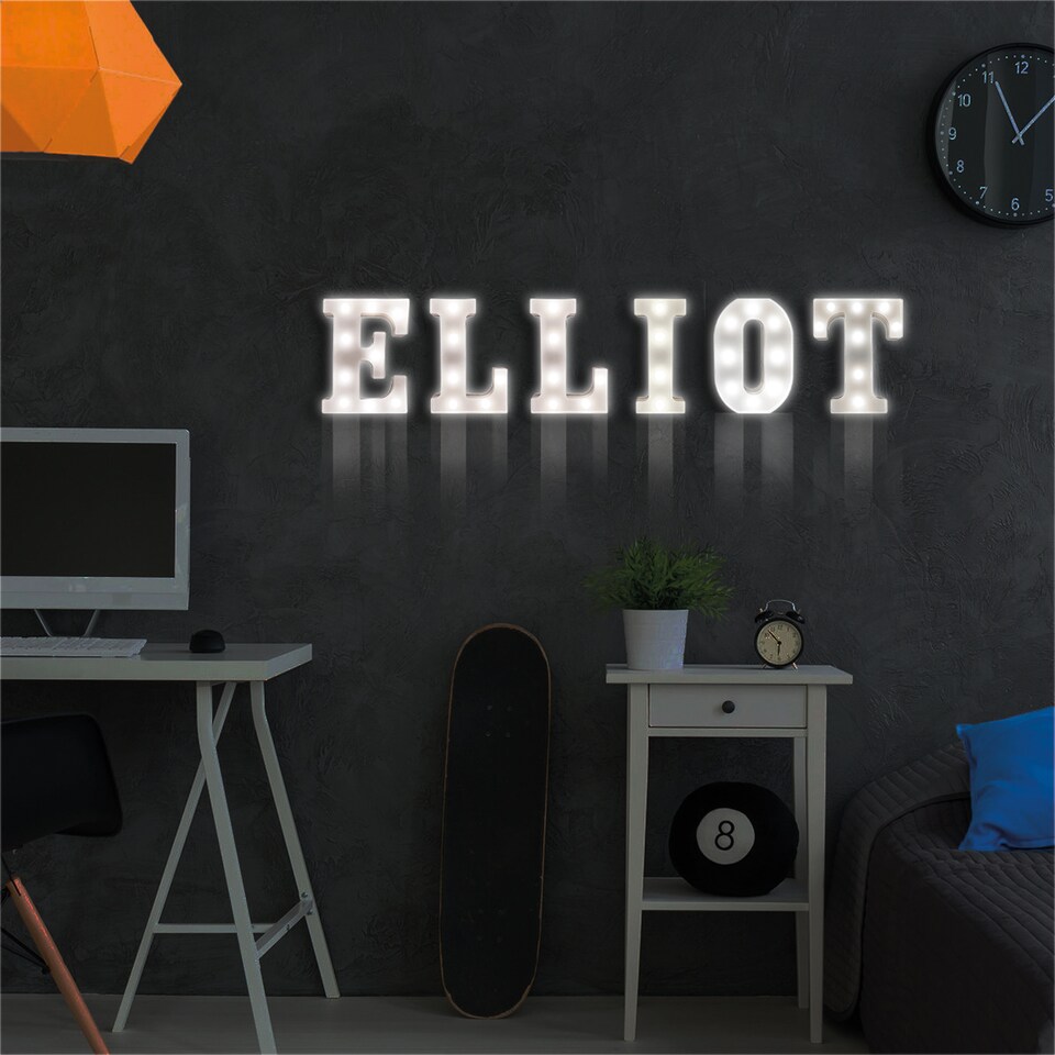 image 1 of St Helens Battery Operated 3D LED Letter E Light