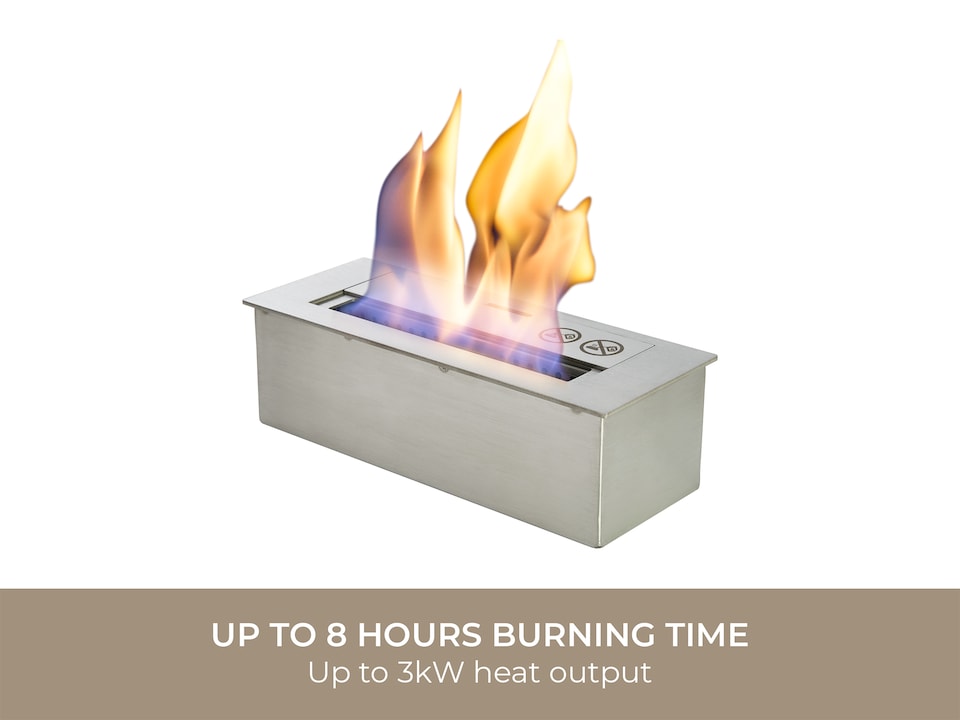 image 1 of Small Bio Ethanol Burner in Stainless Steel, 1.5 Litre Capacity