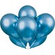 image 1 of Pack of 6 Blue Platinum 11" Latex Balloons