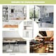 image 5 of COSTWAY Kitchen Storage Cabinet Buffet Cupboard Sideboard White