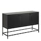 image 1 of Newcastle 3 Door Raised Sideboard in Matt Black