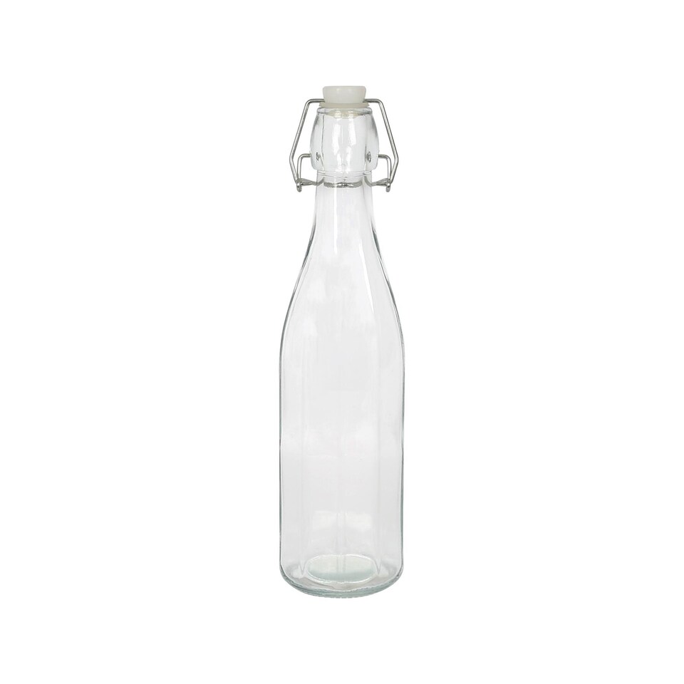 image 1 of Argon Tableware Glass Bottle with Swing Top - 520ml | Clear | Clear | One Size