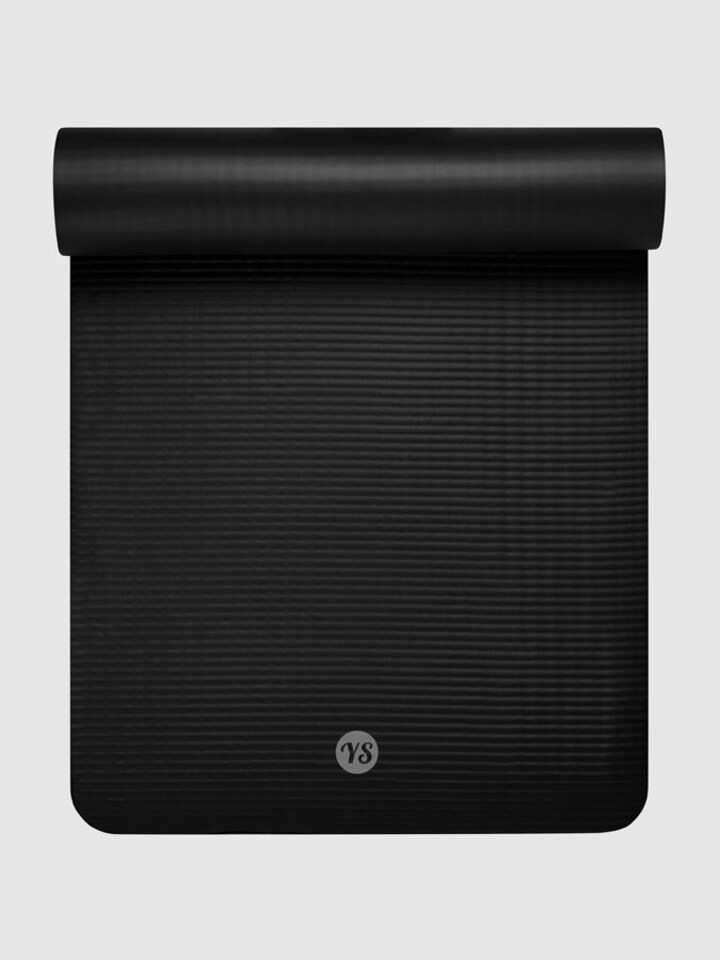 Yoga Studio Fitness Pilates Non-Slip Yoga Mat Extra Thick 15mm - Black