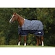 image 2 of Saxon Defiant Standard-Neck Plaid Midweight Horse Turnout Rug - Navy/White - 4´ 9"