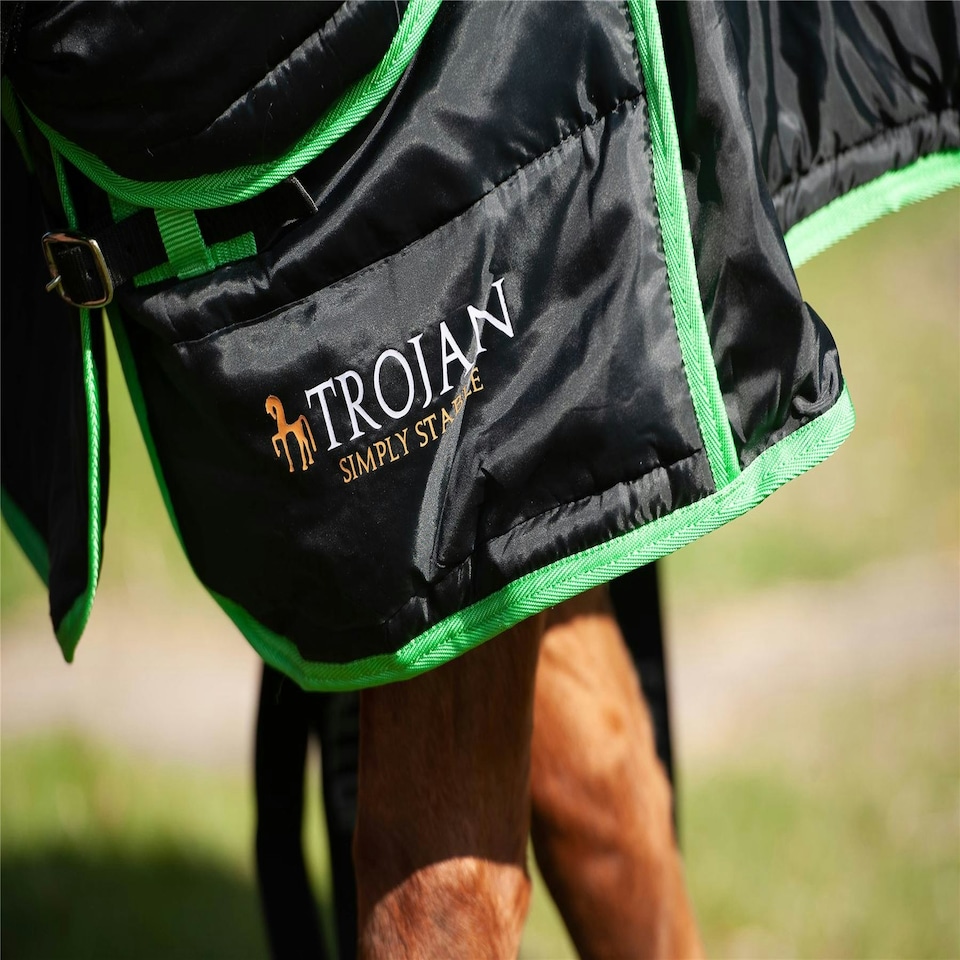image 1 of Gallop Equestrian Trojan Dual 300 Stable Rug & Neck Set Clear | Size: 5ft 9
Colour: Black
