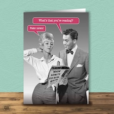 Fake News Birthday Card
