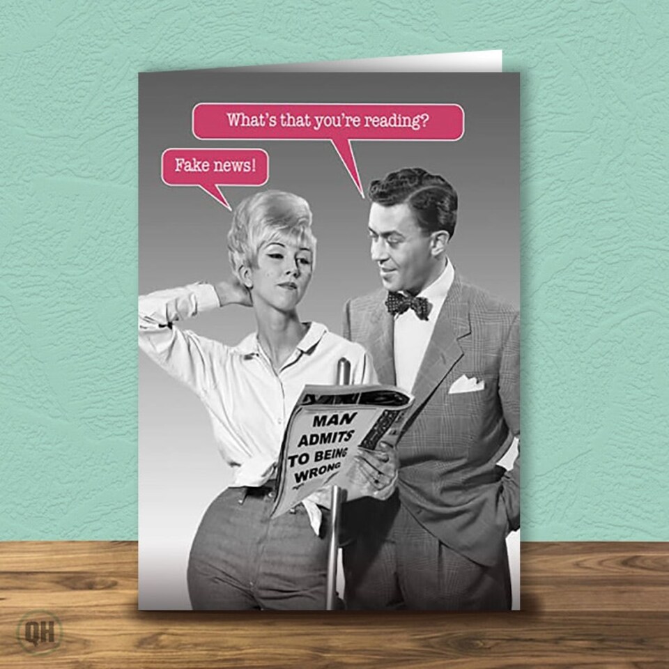 Fake News Birthday Card