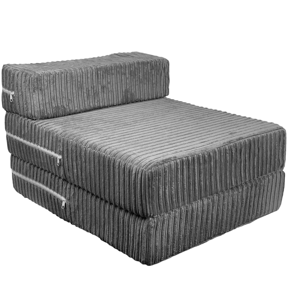 image 1 of Jumbo Cord Z Bed Fold Out Chair Sofa Lounger