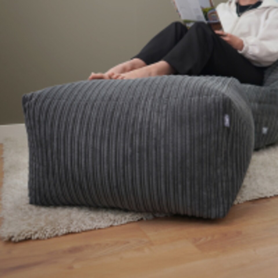 image 1 of rucomfy Indoor Large Ottoman Pouffe - Jumbo Cord Bean Bag Footstool