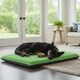 image 2 of Fleece Large Pet Bed Soft Warm Washable Dog and Cat Bed for Cozy Comfort | Green | L