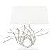 image 4 of Interiors by Premier Brushed Chrome Spoke Table Lamp White