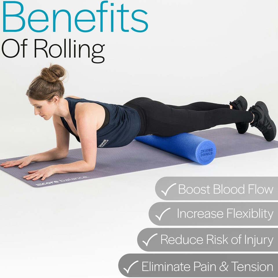 image 1 of 90cm EPE Foam Roller - Blue