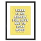 image 1 of No Remedy Love More Quote Bold Modern 9x7" Black Framed Wall Art Print