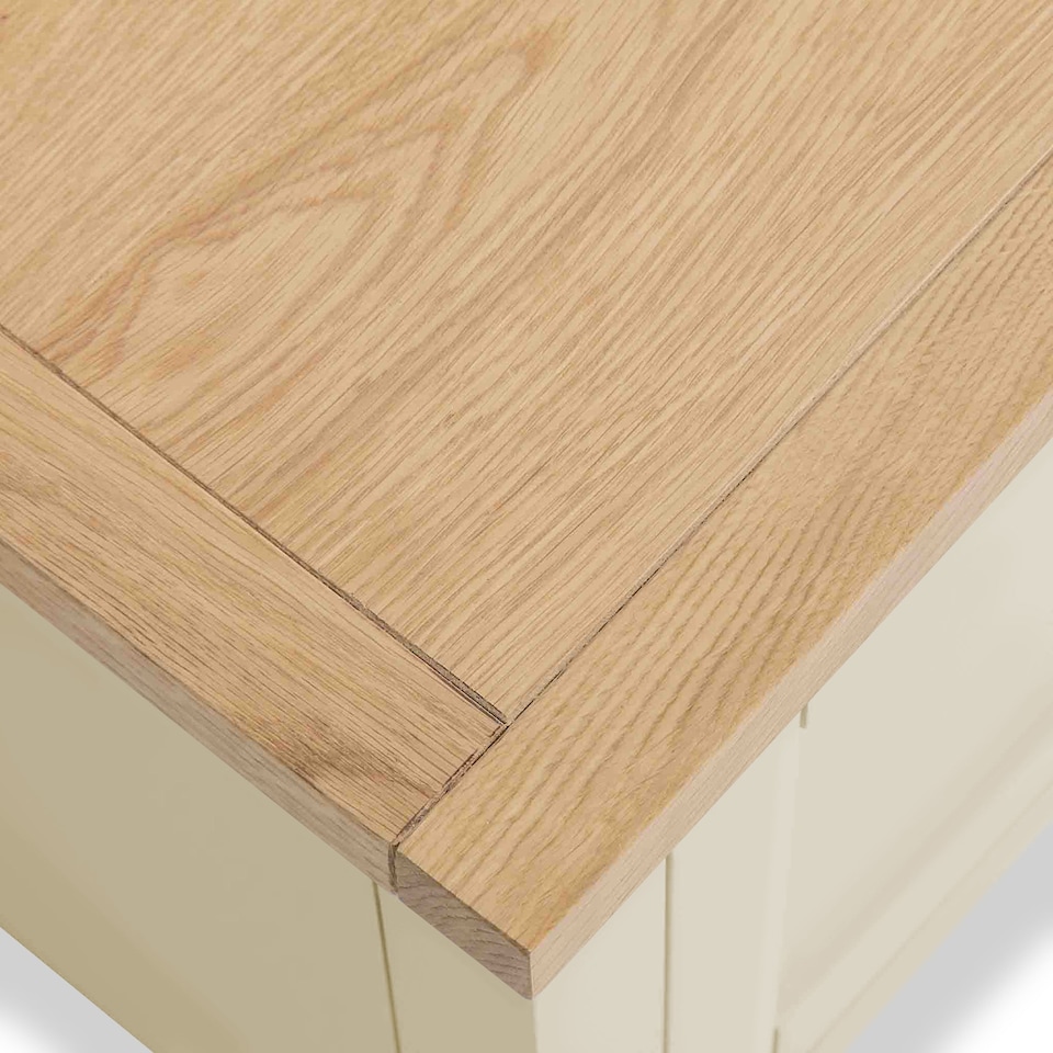 image 1 of Farro Cream 90cm Corner TV  Unit - Fully Assembled - By Roseland Furniture