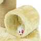 image 3 of KCT Beige Kitten Scratching Post with Tunnel