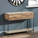 image 4 of Industrial Console Table With 2 Drawers & Storage Shelf Brown