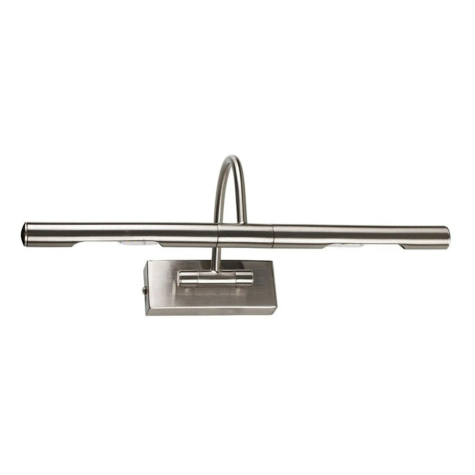 image 1 of ValueLights Capri Brushed Chrome Wall Light and LED Bulb Chrome