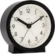 image 4 of Acctim Gaby Small Analogue Contemporary Bedside Alarm Clock | Black | Black